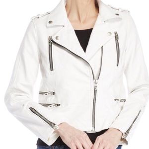 Blank NYC White Leather Jacket